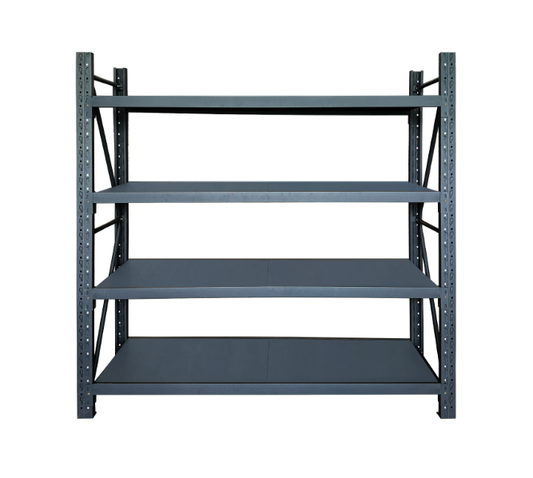 Heavy duty garage shelving L1.5mxD0.5xH1.8m (BLACK)