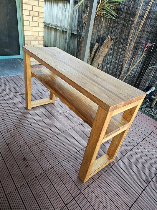 Elm Hallway Entryway Console Table (2-Tier)