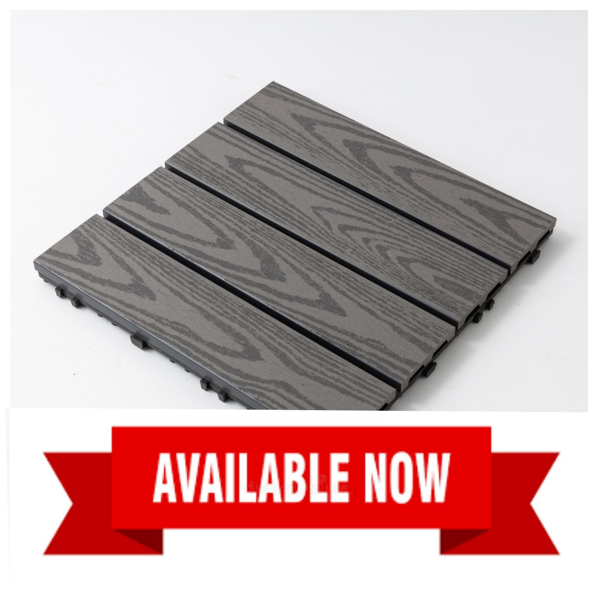 Composite Decking Tiles (Grey)