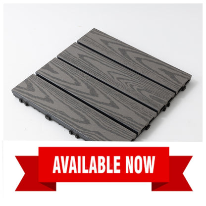 Composite Decking Tiles (Grey)