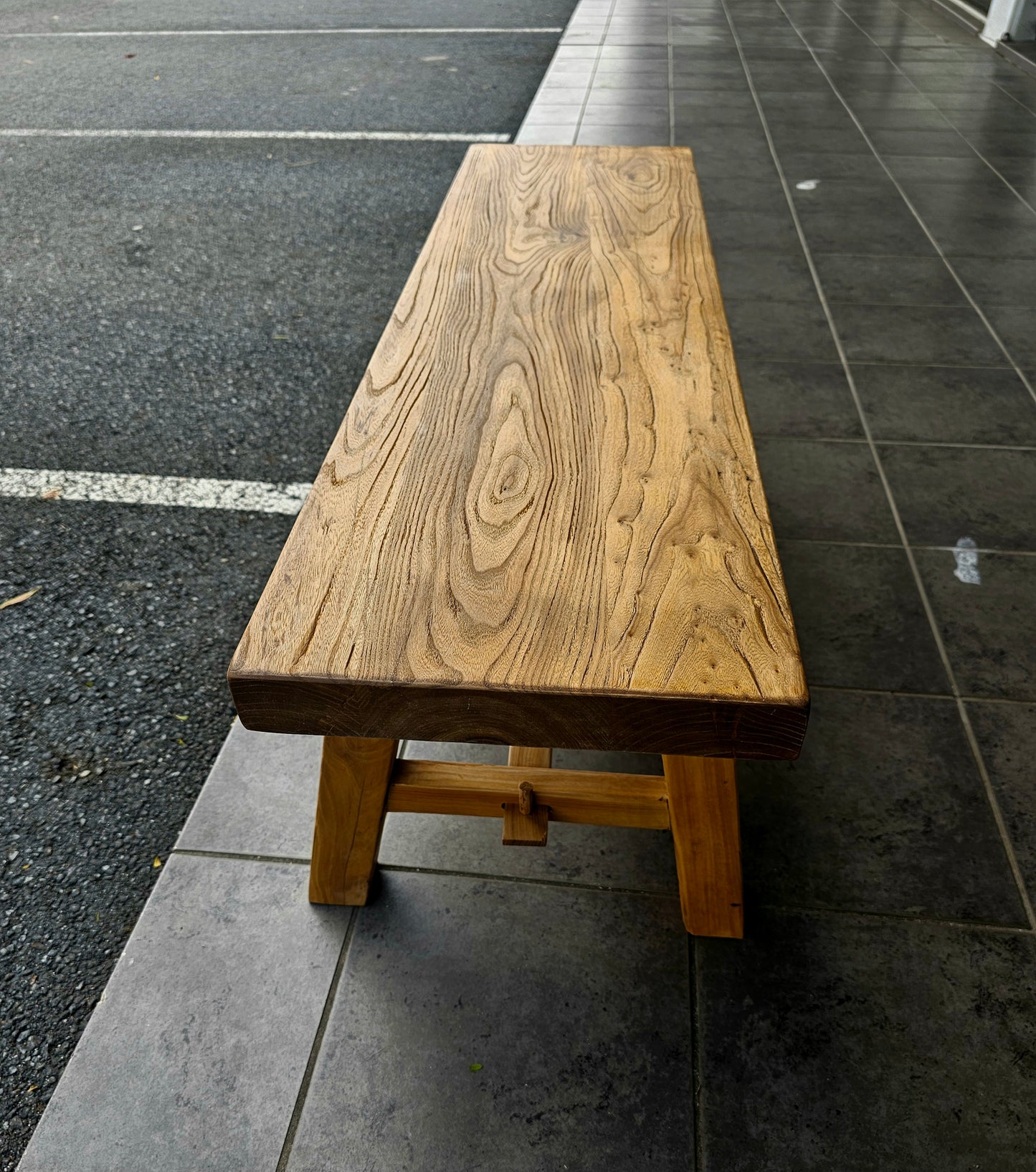Handmade Elm Bench Seat 1.2m (Backorder)
