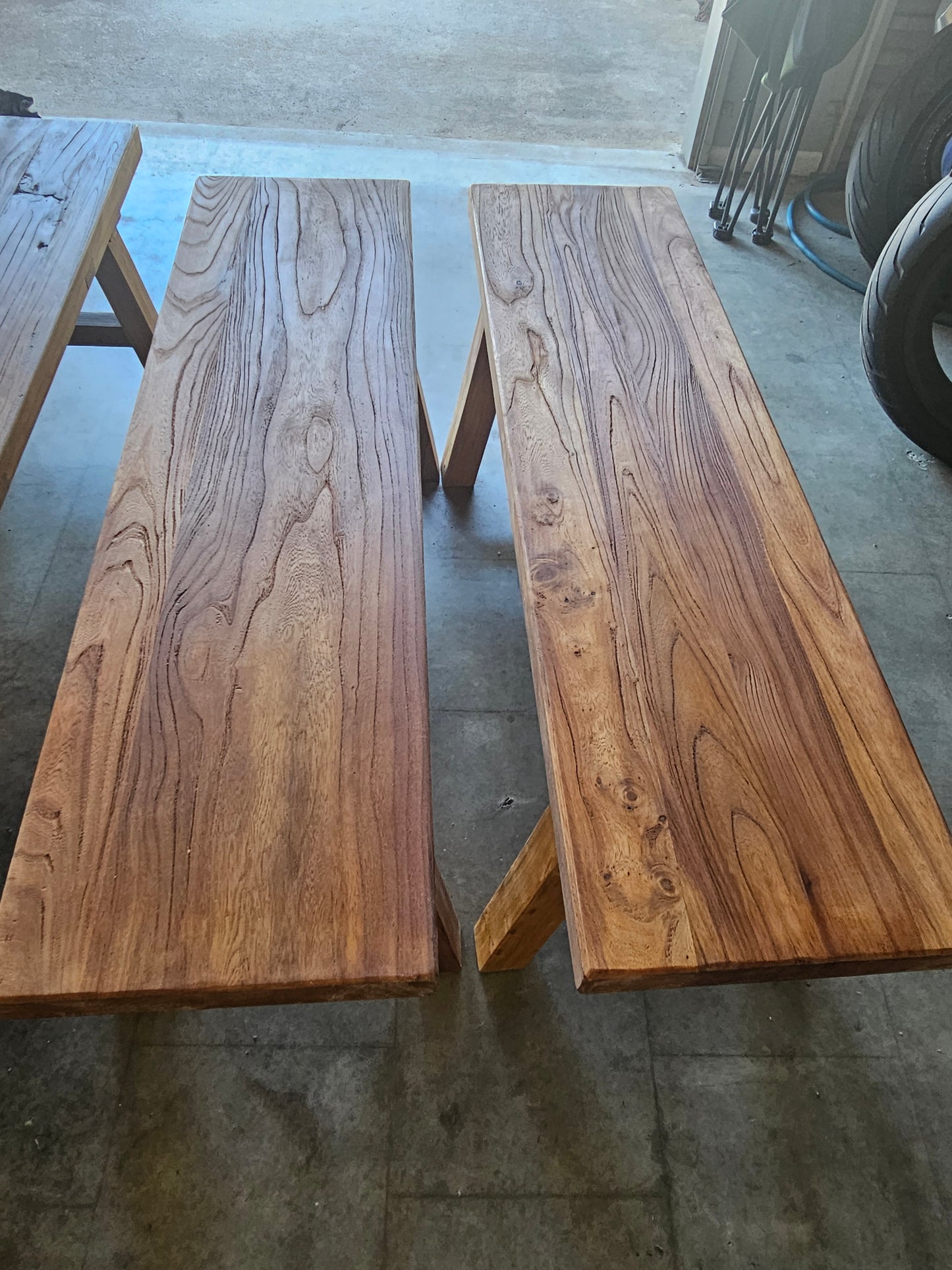 Handmade Elm Bench Seat 1.2m