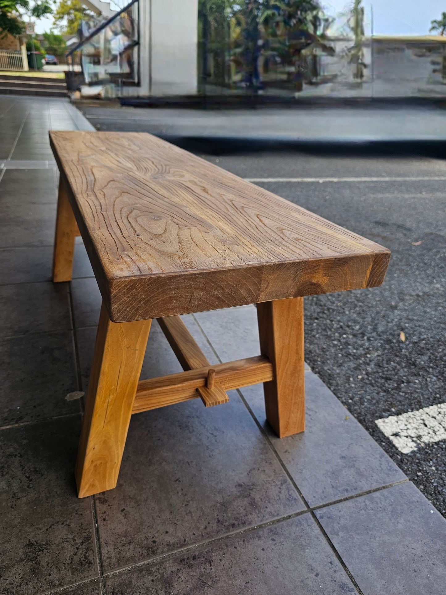 Handmade Elm Bench Seat 1.2m (Backorder)