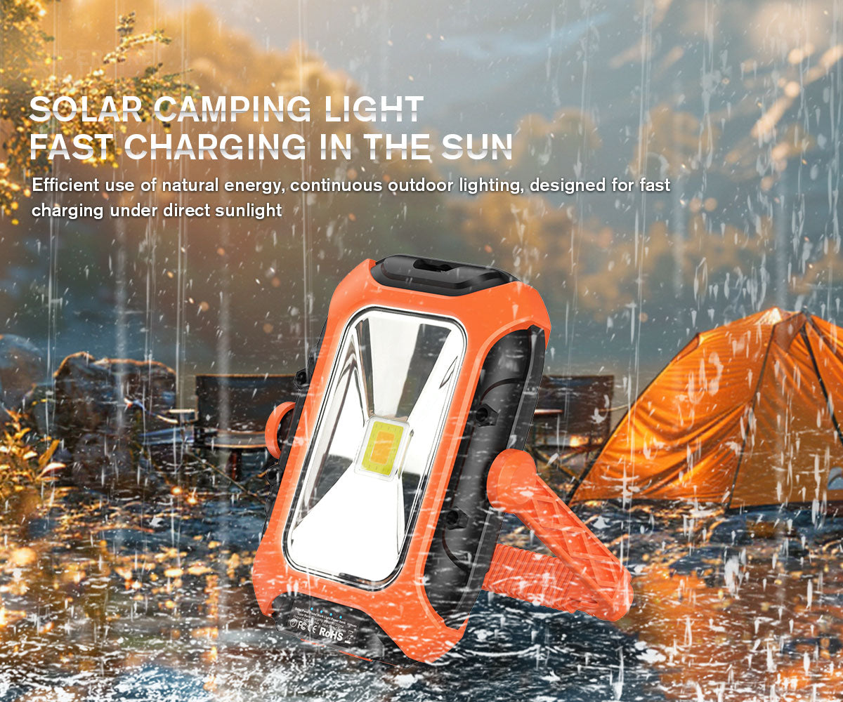SUPERFIRE Rechargeable Solar Magnetic Work Light(Free Shipping)