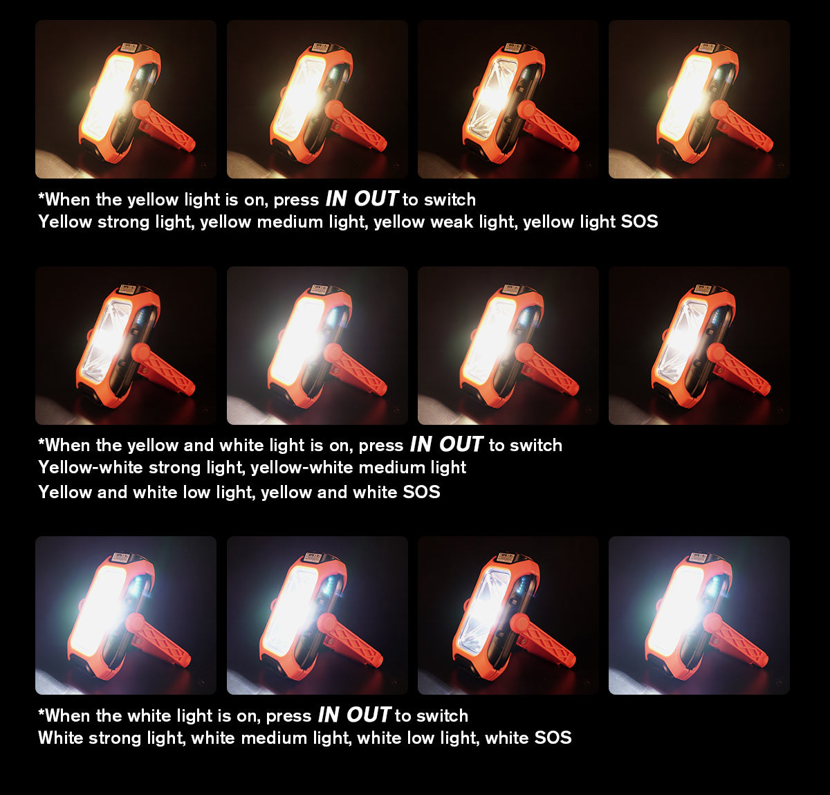 SUPERFIRE Rechargeable Solar Magnetic Work Light(Free Shipping)