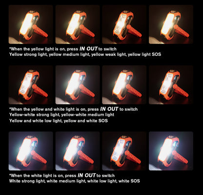 SUPERFIRE Rechargeable Solar Magnetic Work Light(Free Shipping)