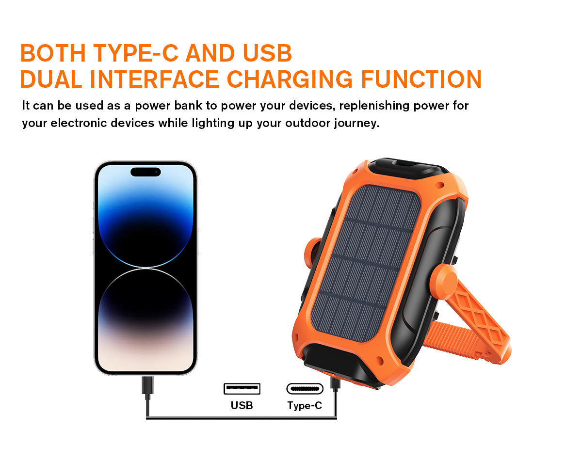 SUPERFIRE Rechargeable Solar Magnetic Work Light(Free Shipping)