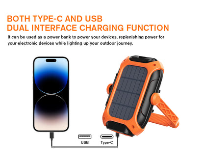 SUPERFIRE Rechargeable Solar Magnetic Work Light(Free Shipping)