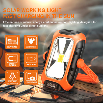 SUPERFIRE Rechargeable Solar Magnetic Work Light(Free Shipping)