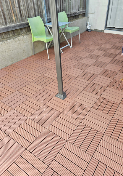 Composite Decking Tiles (Redwood)