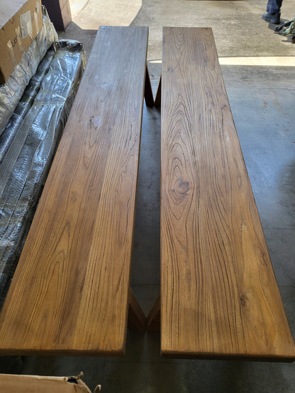 Handmade Elm Bench Seat 2m