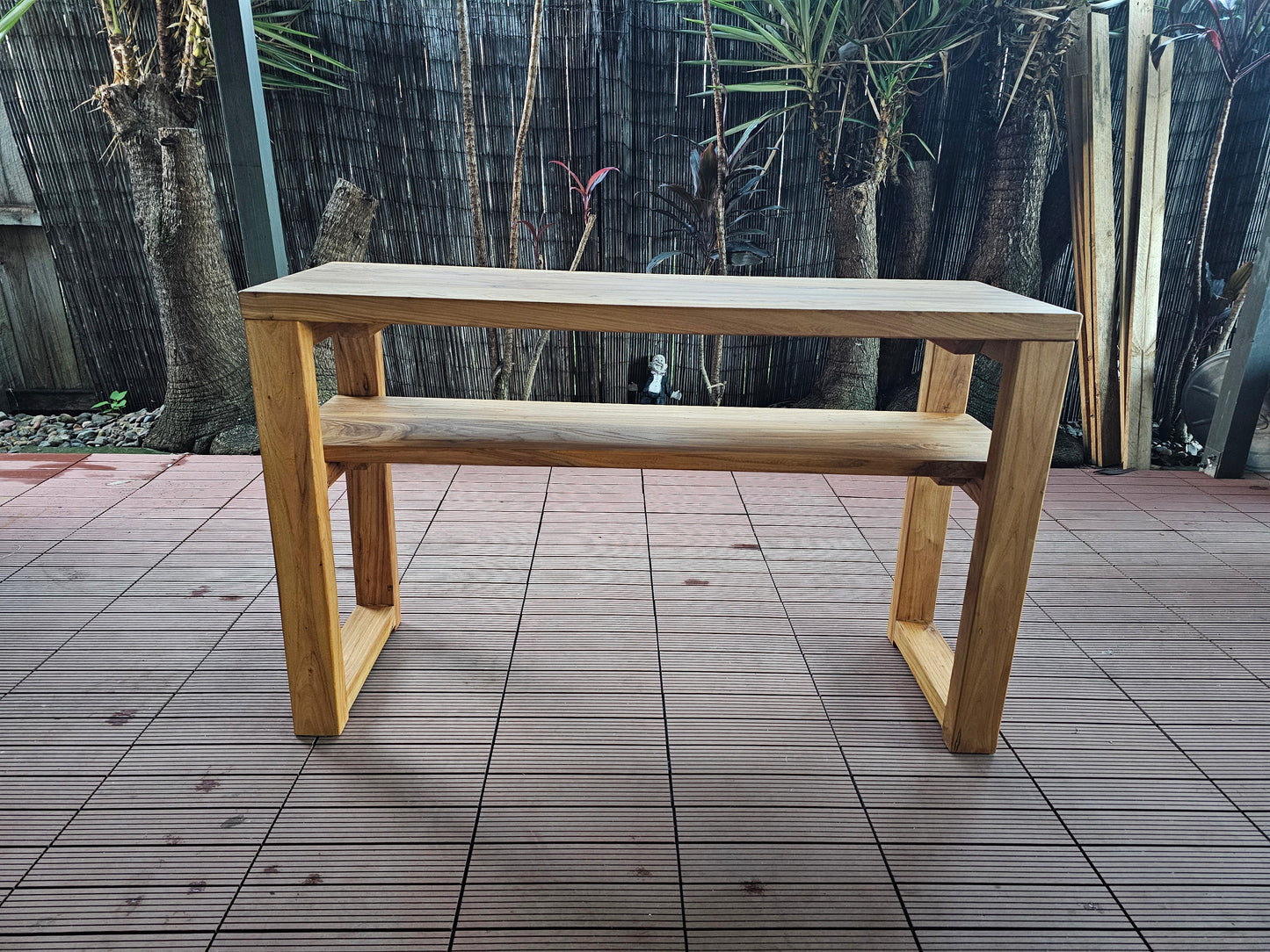 Elm Hallway Entryway Console Table(2-Tier)