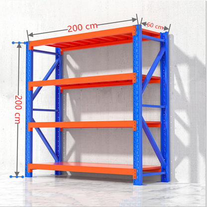 Heavy duty garage shelving 2mx2m