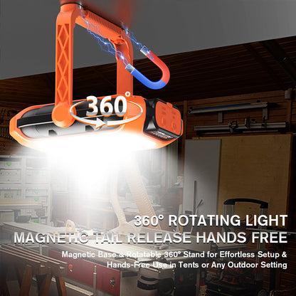 SUPERFIRE Rechargeable Solar Magnetic Work Light(Free Shipping)