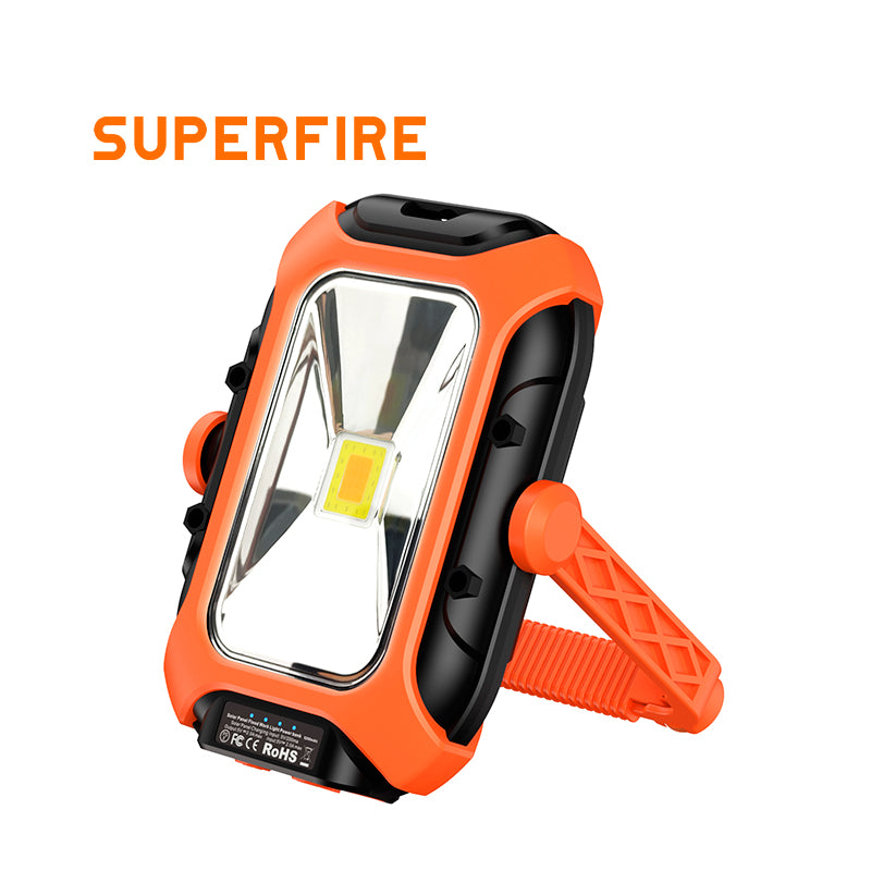 SUPERFIRE Rechargeable Solar Magnetic Work Light(Free Shipping)