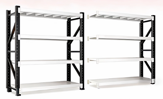 Heavy duty garage shelving L1.8mxD0.6xH2m