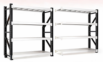 Heavy duty garage shelving L1.8mxD0.6xH2m