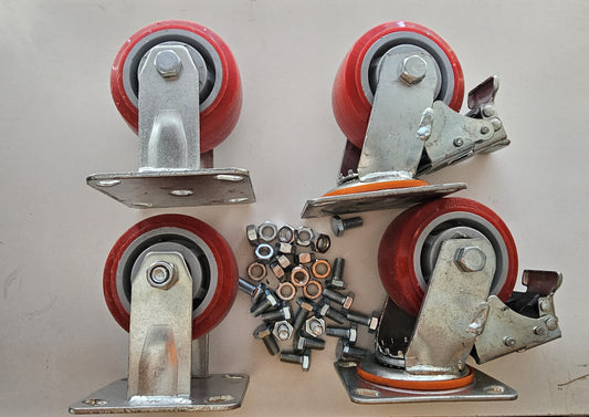 Heavy Duty Industrial Castor wheels Set of 4