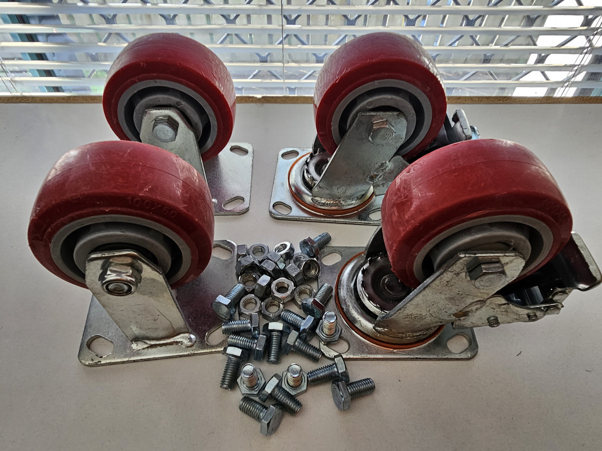 Heavy Duty Industrial Castor wheels Set of 4