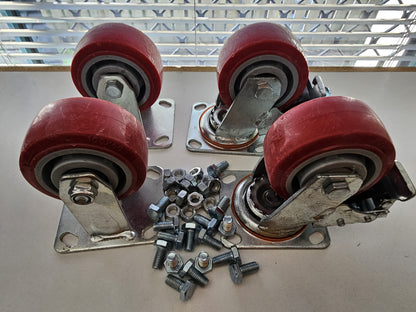 Heavy Duty Industrial Castor wheels Set of 4