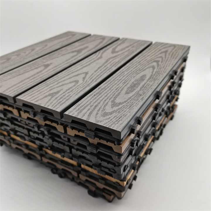 Composite Decking Tiles (Grey)