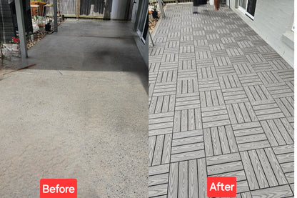 Composite Decking Tiles (Grey)