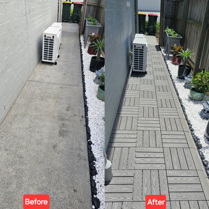 Composite Decking Tiles (Grey)