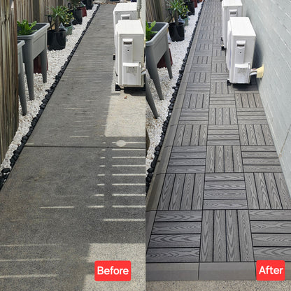 Composite Decking Tiles (Grey)