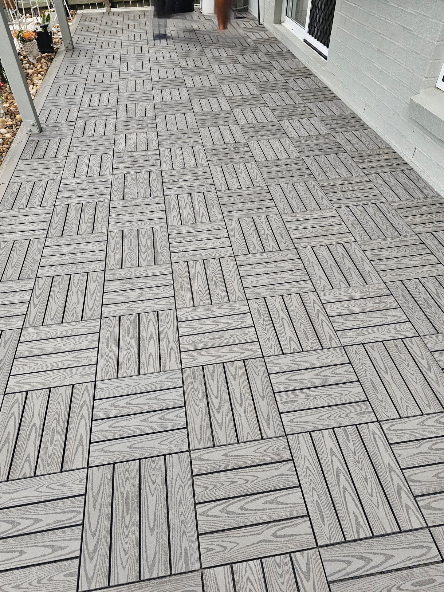 Composite Decking Tiles (Grey)