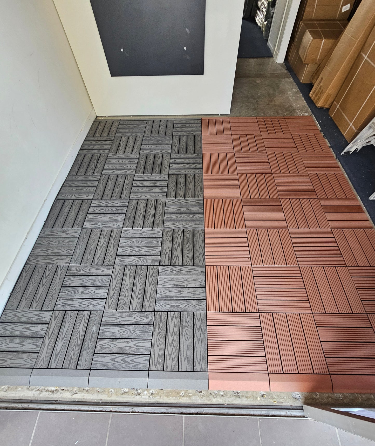 Composite Decking Tiles (Grey)