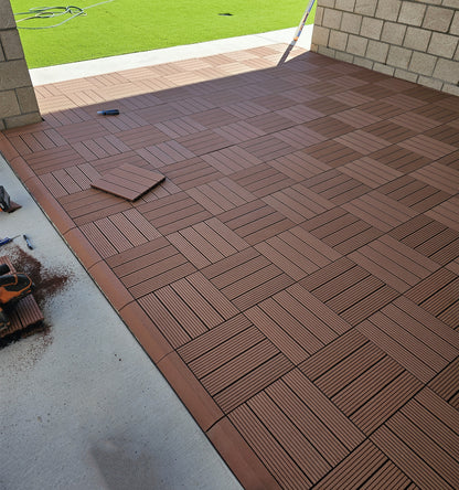 Composite Decking Tiles (Redwood)