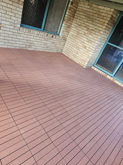 Composite Decking Tiles (Redwood)