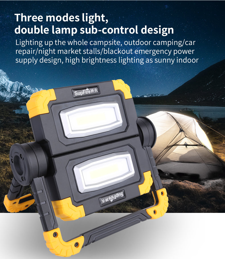 Superfire Rechargeable Flashlight Work Light(Free Shipping)