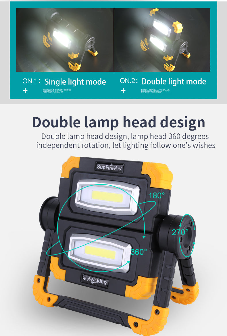 Superfire Rechargeable Flashlight Work Light(Free Shipping)