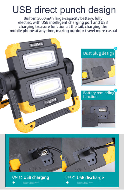 Superfire Rechargeable Flashlight Work Light(Free Shipping)