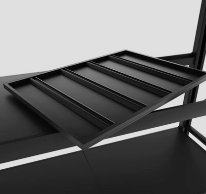 Heavy duty garage shelving L2mxD0.6xH2m (BLACK) Backorder