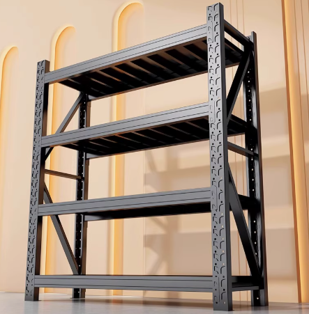 Heavy duty garage shelving L1.5mxD0.6xH2.4m