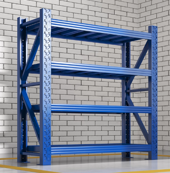 Heavy duty garage shelving L2mxD0.6xH2m (BLUE)