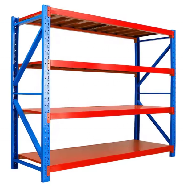 Heavy duty garage shelving L2mxD0.6xH2m (BLUE+ORANGE)