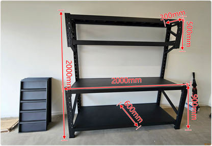 Heavy duty garage workbench 2mx2m