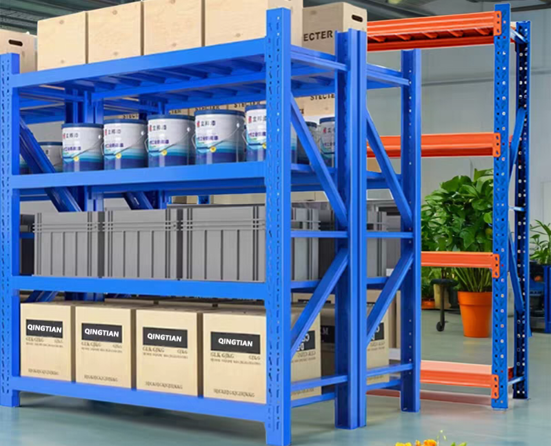 Heavy duty garage shelving L2mxD0.6xH2m (BLUE)