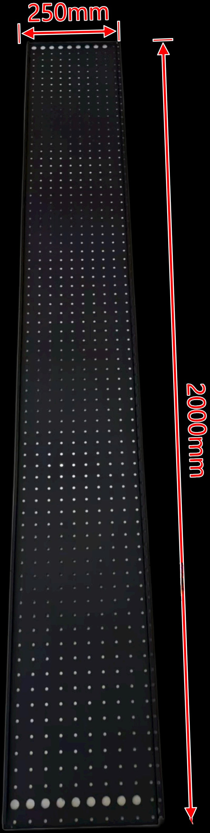 Steel Pegboard 2000x250mm (Available November 2026)