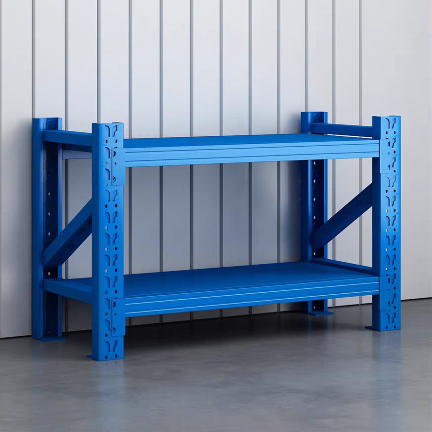 Short Steel Shelving L2mxW0.6mxH0.9m