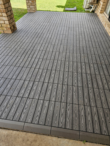 Composite Decking Tiles (Grey)