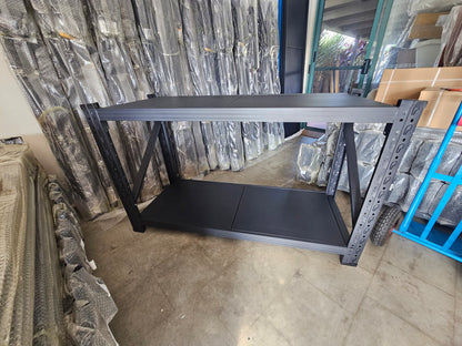 Short Steel Shelving L2mxW0.6mxH0.9m