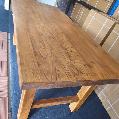 Handmade Elm Dining Table 1.6m