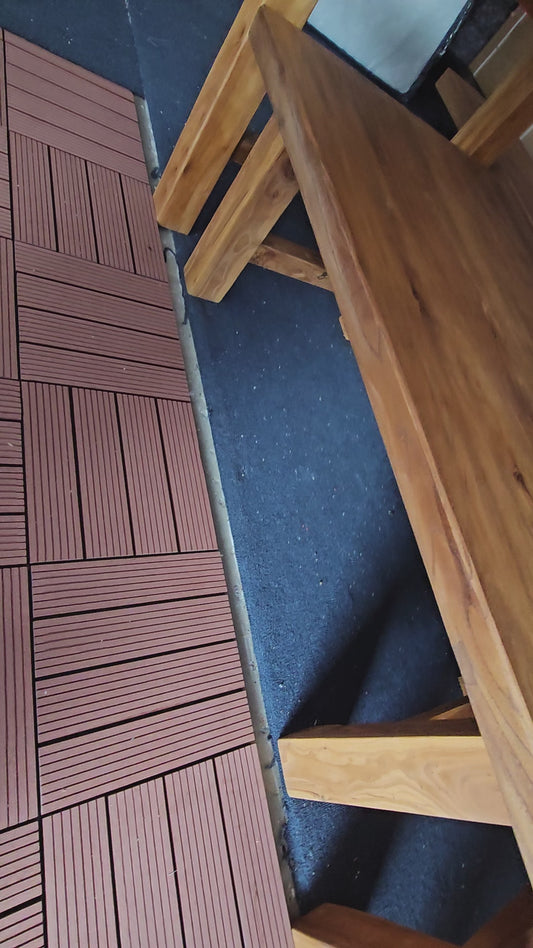 Handmade Elm Dining Table 1.6m