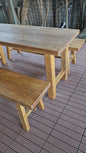 Handmade Elm Bench Dining Set 1.6m-Preorder