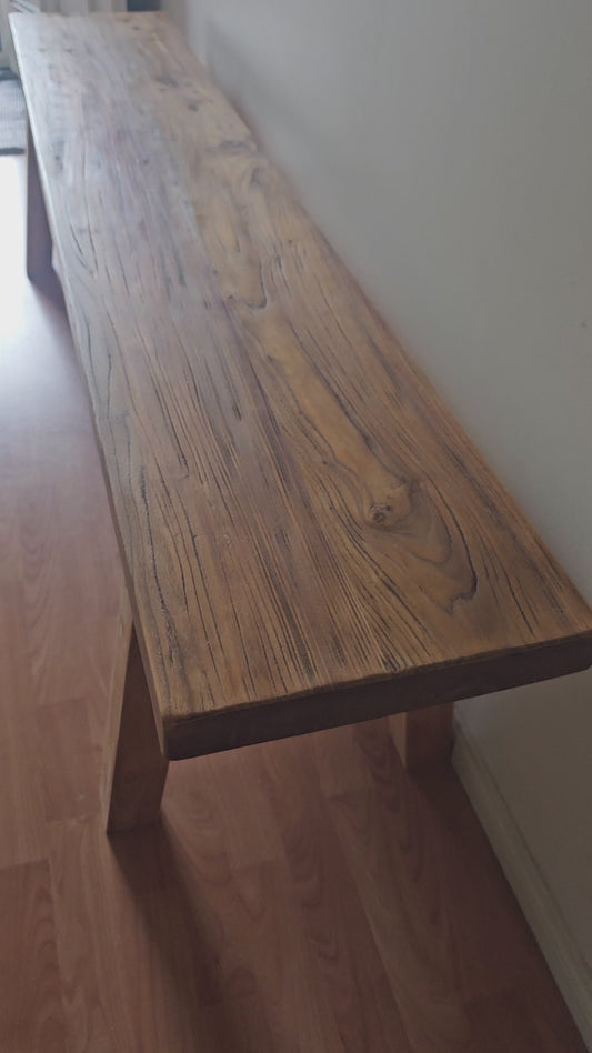Handmade Elm Bench Seat 1.6m