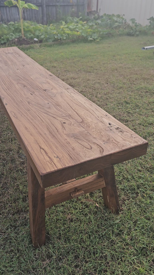 Reclaimed Elm Bench Seat 1.8m